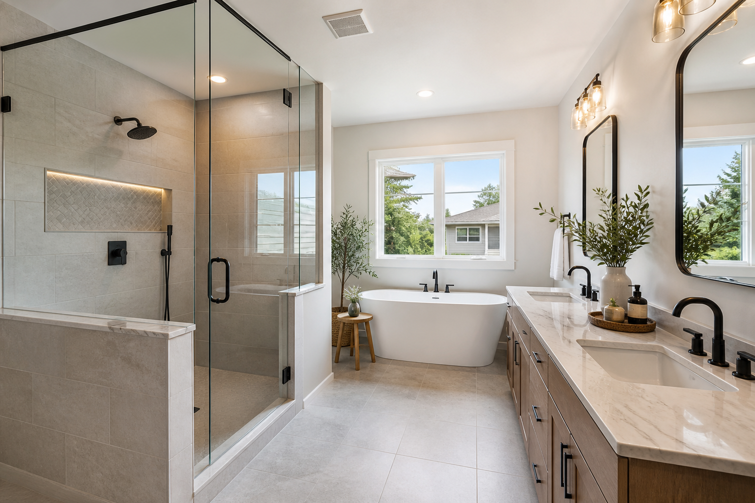 Finished bathroom renovation